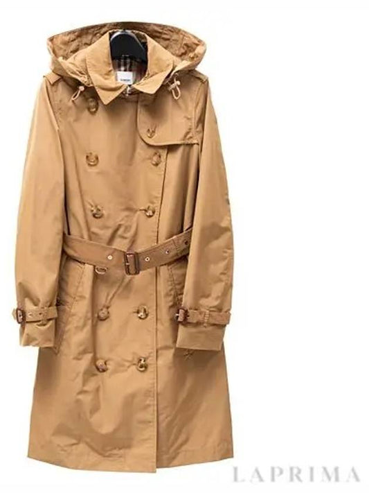 Detachable Hooded Trench Coat Camel - BURBERRY - BALAAN 2