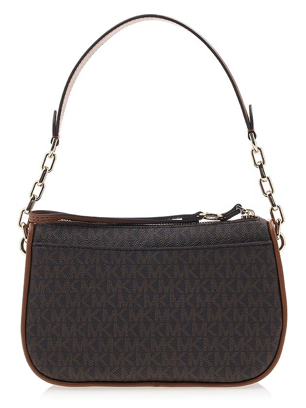 Women's Jet Set Monogram Print Shoulder Bag Brown - MICHAEL KORS - BALAAN 4