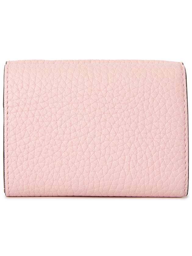 Presse Trifold Taurillon Grain Leather Half Wallet Bloom - DELVAUX - BALAAN 3