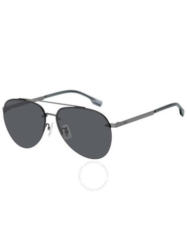 Hugo Boss Grey Pilot Men's Sunglasses BOSS 1537/F/SK 06LB/IR 62 - HUGO BOSS - BALAAN 1