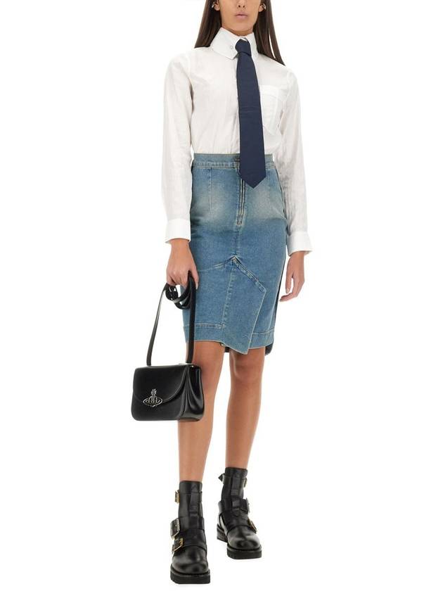 Vivienne Westwood Denim Midi Skirt - VIVIENNE WESTWOOD - BALAAN 2