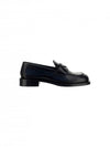 Unlined Brushed Leather Loafers Black - PRADA - BALAAN 3