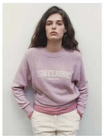 BSM CLASSIC KNIT PULLOVER PINK SAND - BENSIMON - BALAAN 1