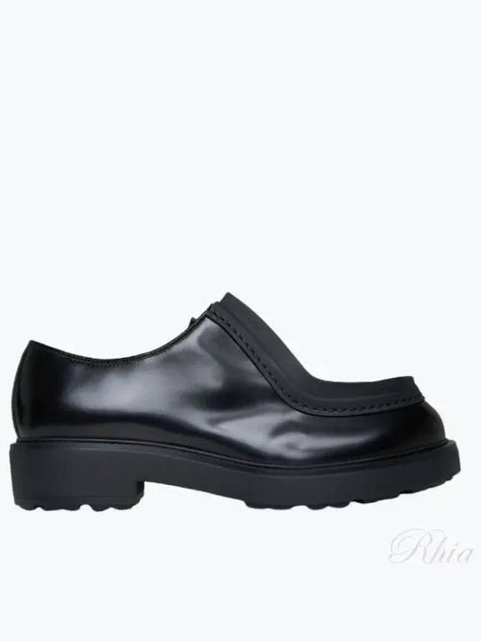 Diapason opaque brushed leather lace-up shoes - PRADA - BALAAN 2