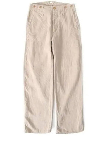 French Work Straight Pants Ivory - NIGEL CABOURN - BALAAN 1