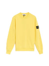 Wappen Patch Crew Neck Sweatshirt Yellow - STONE ISLAND - BALAAN 2