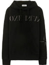 Logo Lettering Hood Black - STONE ISLAND - BALAAN.