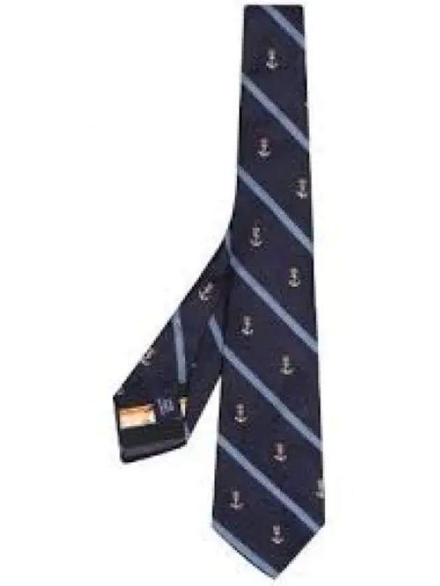 Vintage Style Anchor Stripe Silk Tie Navy 1236430 - POLO RALPH LAUREN - BALAAN 1