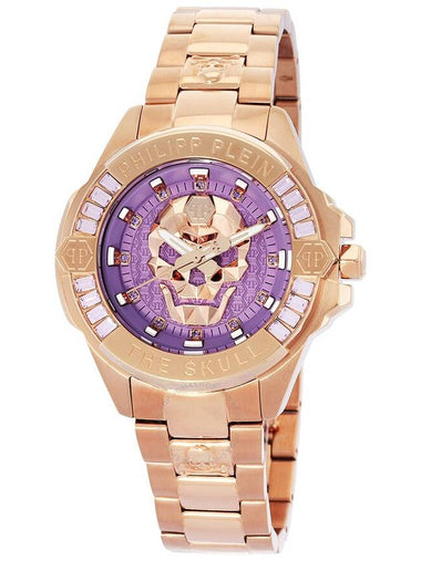 Philipp Plein The Skull Quartz Crystal Lilac Dial Unisex Watch PWNAA0822 - PHILIPP PLEIN - BALAAN 1