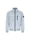 Compass Badge Pleated Windbreaker Blue - STONE ISLAND - BALAAN 2