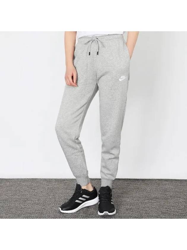 Women's Essential Fleece Track Pants Grey - NIKE - BALAAN 2