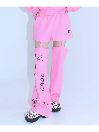 0 7 Cut Out Emoji Pants Pink - CLUT STUDIO - BALAAN 1