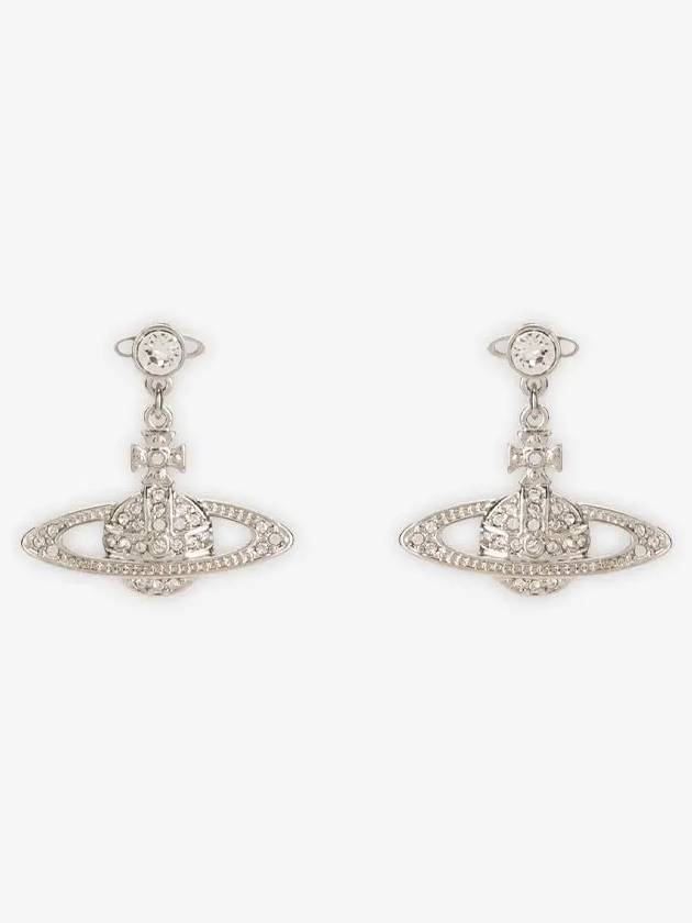 Mini Bas Relief Drop Earrings Silver - VIVIENNE WESTWOOD - BALAAN 3