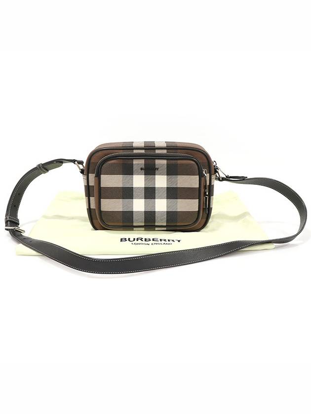 80491451 Dark Birch Brown Check Canvas Silver Paddy Camera Cross Bag - BURBERRY - BALAAN 2