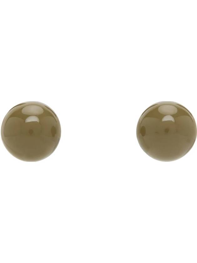 Silver khaki stud earrings - DRIES VAN NOTEN - BALAAN 2