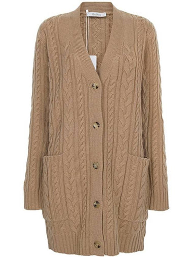 Camel Carlotta Wool Cashmere Cardigan CALOTTA 003 00349 - MAX MARA - BALAAN 1