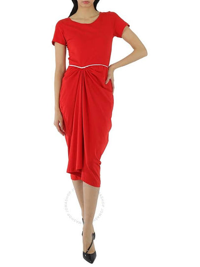 Drape Jersey Long Dress Red - MARNI - BALAAN 2