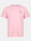 Grey Fox Head Patch Classic Short Sleeve T-Shirt Dusty Rose - MAISON KITSUNE - BALAAN 2