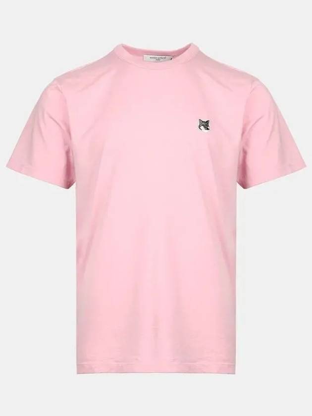 Grey Fox Head Patch Classic Short Sleeve T-Shirt Dusty Rose - MAISON KITSUNE - BALAAN 2