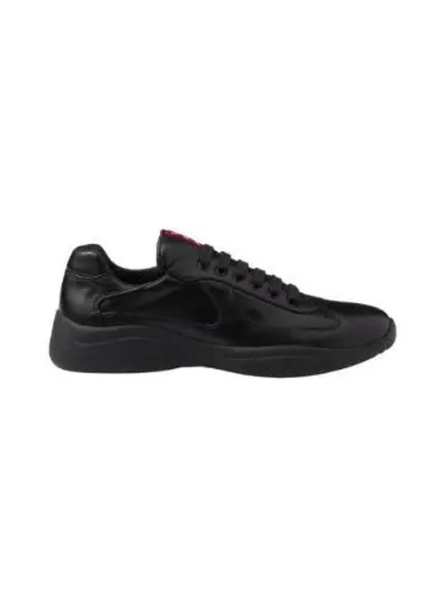 America's Cup Patent Leather Low Top Sneakers Black - PRADA - BALAAN 2