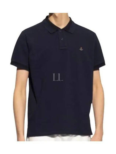 Classic ORB Logo Polo Shirt Navy - VIVIENNE WESTWOOD - BALAAN 2