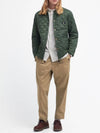 Kenning Quilting  Logo Patch Jacket Green - BARBOUR - BALAAN 5