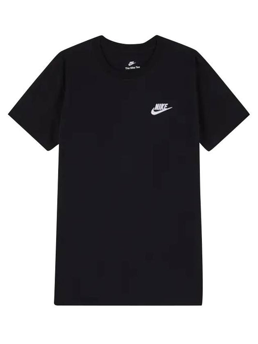 Women's NSW Club Short Sleeve T-Shirt Black - NIKE - BALAAN 1