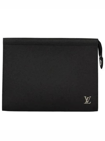 Pochette Voyage Taiga Leather Pouch Bag Black - LOUIS VUITTON - BALAAN 2