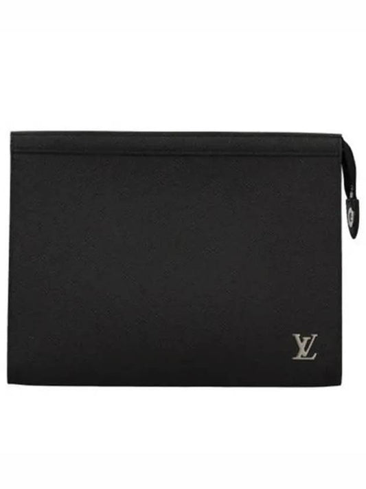 Pochette Voyage Taiga Leather Pouch Bag Black - LOUIS VUITTON - BALAAN 2