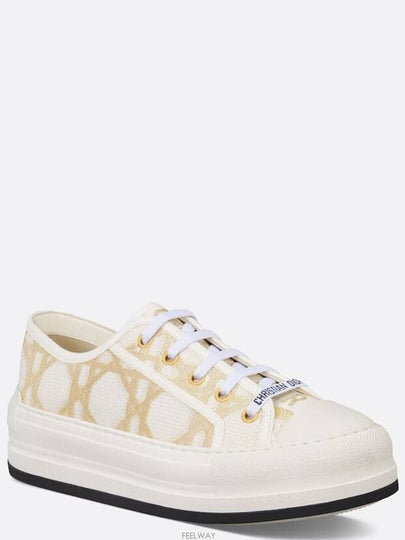 Walk'N'Dior Platform Low Top Sneakers White - DIOR - BALAAN 2