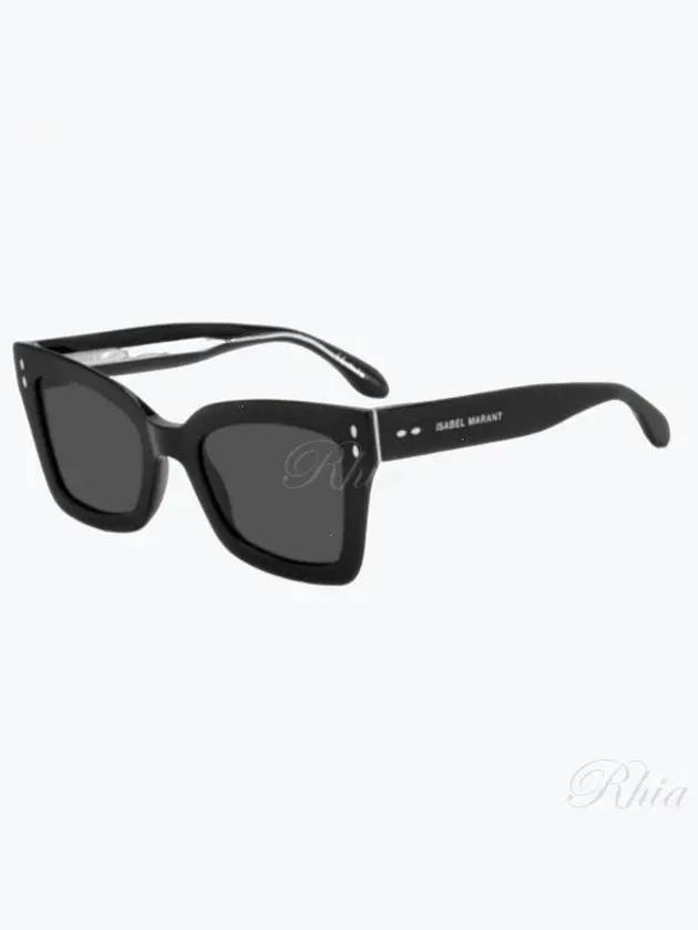 Black Logo Temple Square Sunglasses IM 0103 S 807IR - ISABEL MARANT - BALAAN 1