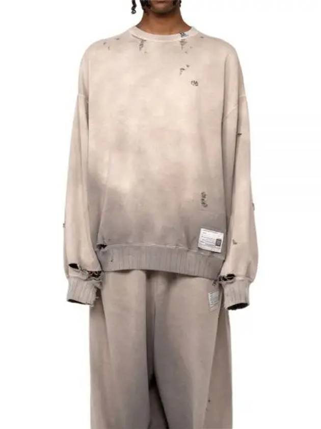 A12PO542 BEIGE Sun Faded Like Sweatshirt - MIHARA YASUHIRO - BALAAN 1