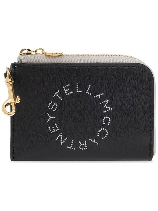 Two-Tone Alter Napa Card Wallet Black - STELLA MCCARTNEY - BALAAN.