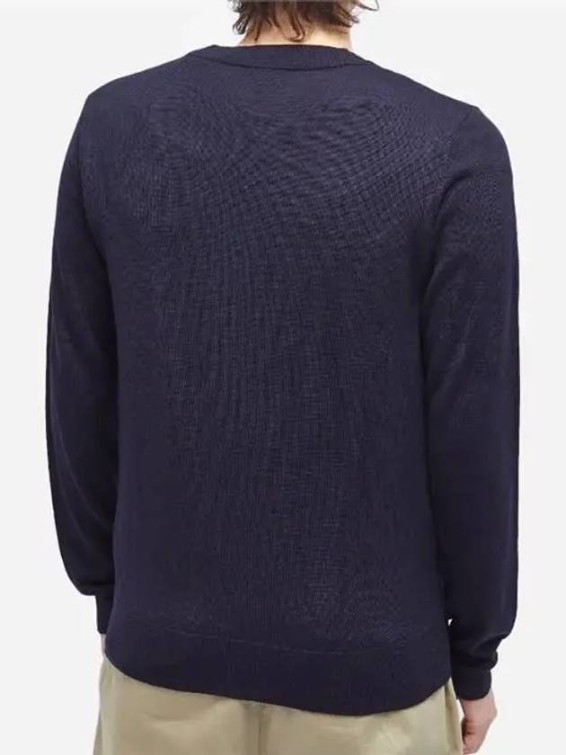 Samuel V-Neck Wool Cardigan Blue - A.P.C. - BALAAN 5