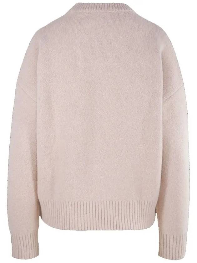 De Coeur Intarsia Knit Top Powder Pink - AMI - BALAAN 4