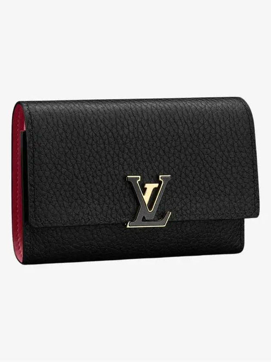 Capucine Willit medium wallet black - LOUIS VUITTON - BALAAN.