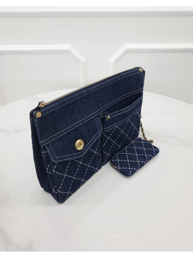 Denim clutch AP1016 29th unit - CHANEL - BALAAN 3