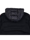 Logo Patch Padded Wool Hooded Jacket Black - MONCLER - BALAAN 9