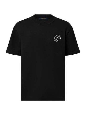 Signature Short Sleeve T-Shirt Black - LOUIS VUITTON - BALAAN 1