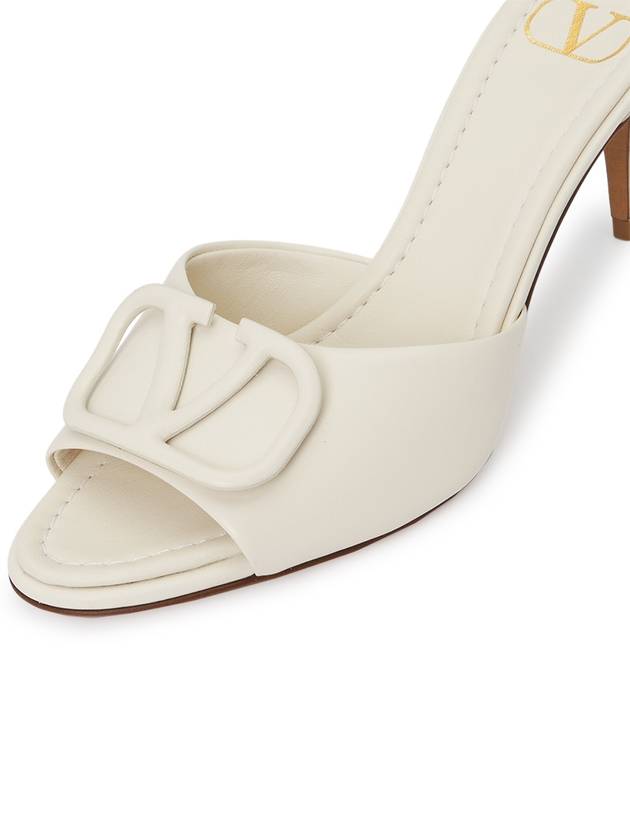 V Logo Sandals Heels White - VALENTINO - BALAAN 8