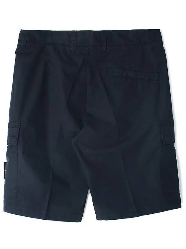 Light Stretch Cotton Bermuda Regular Fit Shorts Navy - STONE ISLAND - BALAAN 3