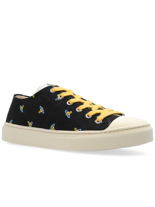 Vivienne Westwood Sneakers Plimsoll Low Top 2.0, Women's, Black - VIVIENNE WESTWOOD - BALAAN 4