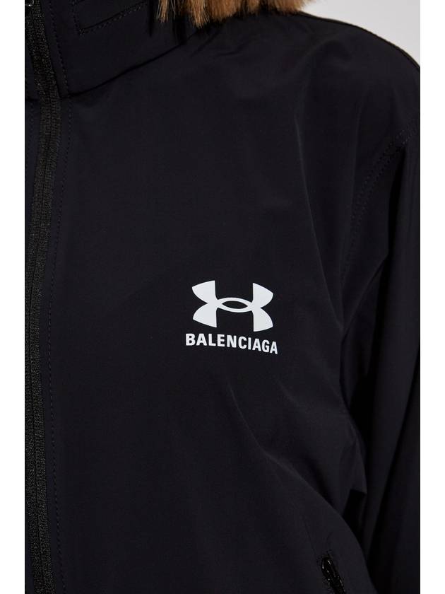 Balenciaga Jacket With Hood Hidden In Collar, Women's, Black - BALENCIAGA - BALAAN 5