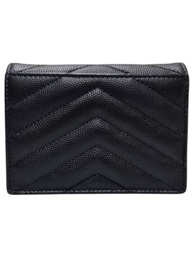 530841 Monogram Matelasse Card Half Wallet - SAINT LAURENT - BALAAN 3