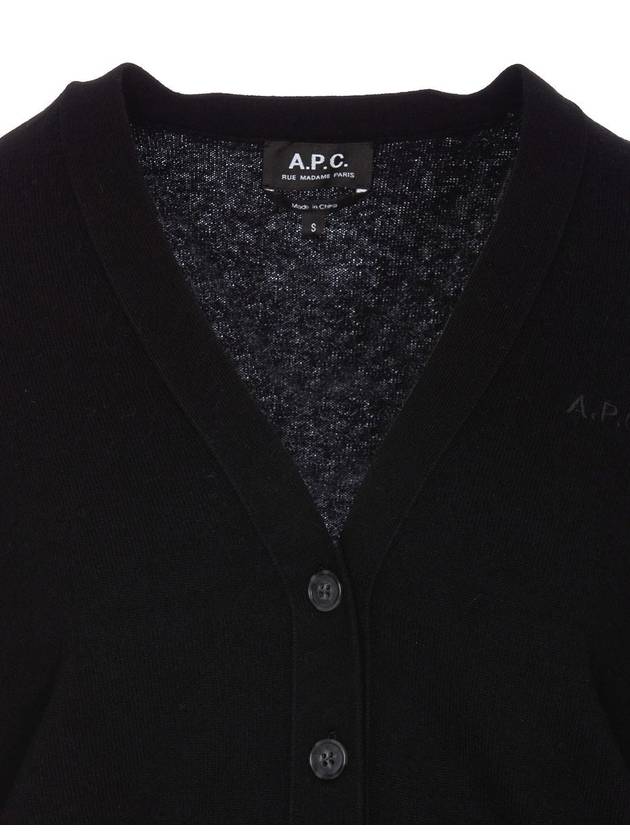 Louisa Wool Cardigan Black - A.P.C. - BALAAN 5