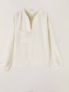 Arseine Linen Wool Blend Shirt Ivory - LORO PIANA - BALAAN 5