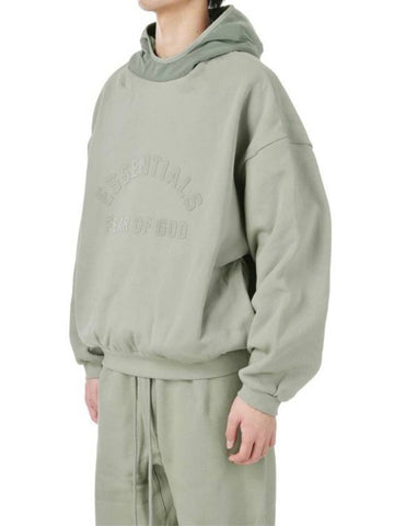 FEAR OF GOD Men's Logo Nylon Fleece Hoodie 202SP244315F - FEAR OF GOD ESSENTIALS - BALAAN 1