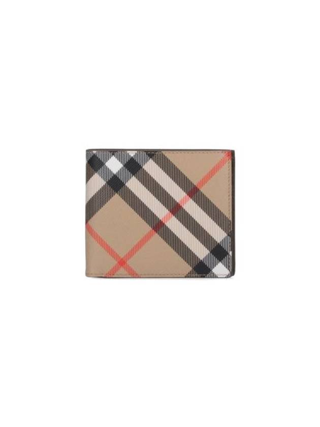 Check Half Wallet Beige - BURBERRY - BALAAN 1