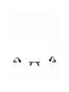 Chrome Hearts DEEP 1 Rimless Glasses I ANTIQUE SILVER WHITE EBONY - CHROME HEARTS - BALAAN 1