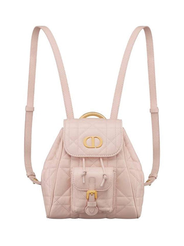 Caro Small Lambskin Backpack Pink - DIOR - BALAAN 1